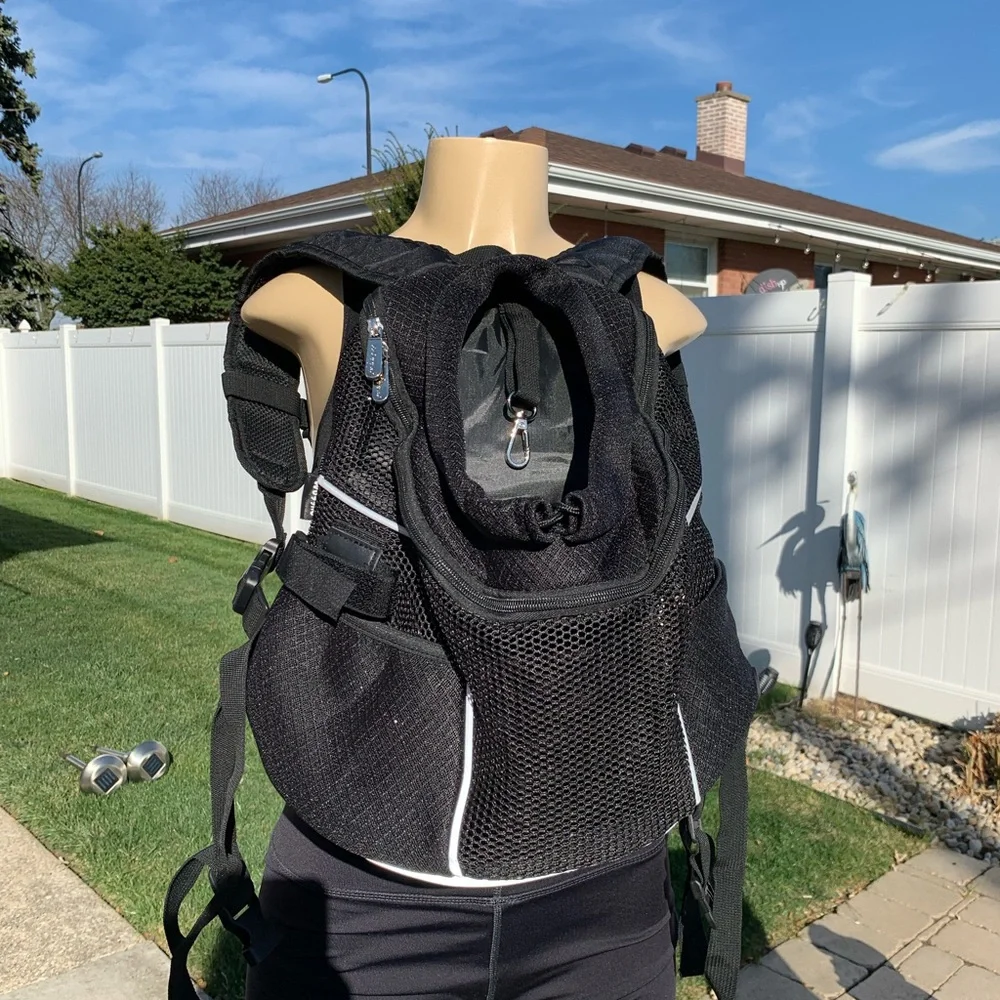 Pet Carrier Backpack Adjustable Pet Front Cat Dog Carrier Travel Bag Head Out